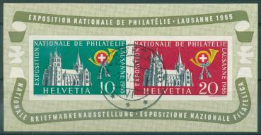 SCHWEIZ_1955_Block_15_gestempelt_Bild1