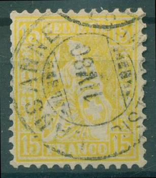 SCHWEIZ_1867_Nr_31_gestempelt_Bild1