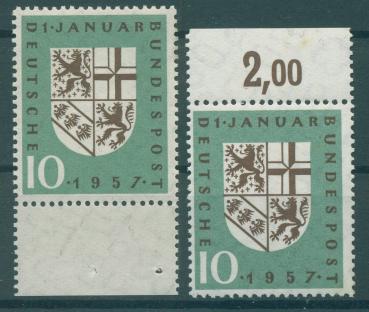 BUND_1957_Nr_249I+II_postfrisch_Bild1