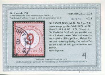 Preview: DEUTSCHES_REICH_1872_Nr_30_gestempelt_Bild2