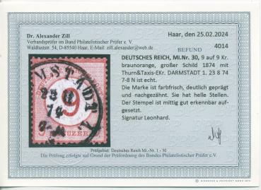 Preview: DEUTSCHES_REICH_1872_Nr_30_gestempelt_Bild2