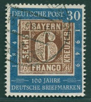 BUND_1949_PLATTENFEHLER_Nr_115_II_gestempelt_Bild1