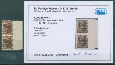 SBZ_1948_Nr_203A_waz_PF_III_postfrisch_Bild1