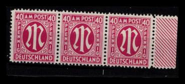 BIZONE_1945_PLATTENFEHLER_Nr_30cAz_F38_VI_postfrisch_Bild1