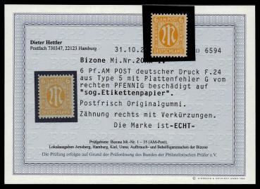 BIZONE_1945_Nr_20Ax_IV_postfrisch_Bild1