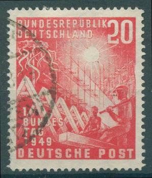BUND_1949_PLATTENFEHLER_Nr_112_VI_gestempelt_Bild1