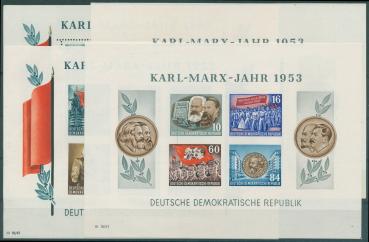 DDR_1953_Bl.8/9A+B_postfrisch_Bild1