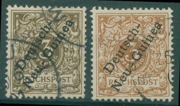 DEUTSCH_NEUGUINEA_1897_Nr_1a+b_gestempelt_Bild1