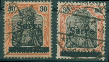 SAARGEBIET_1920_Nr_10x+y_gestempelt_Bild1