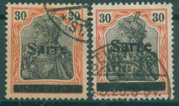 SAARGEBIET_1920_Nr_10x+y_gestempelt_Bild1