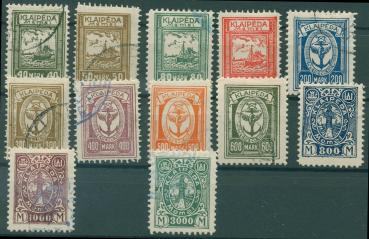 MEMEL_1923_Nr_151_163_gestempelt_Bild1