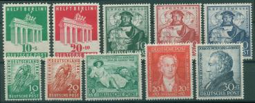 BIZONE_1948/49_Nr_101_110_postfrisch_Bild1