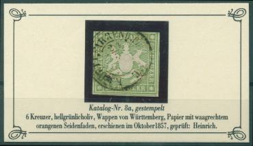WUeeRTTEMBERG_1857_Nr_8a_gestempelt_Bild1