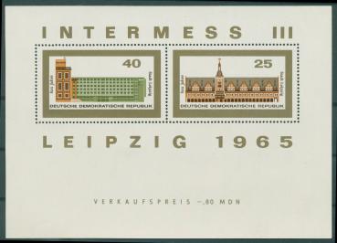 DDR_1965_PLATTENFEHLER_Block_24_F2_1127_1128_postfrisch_Bild1
