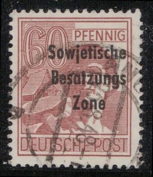 SBZ_1948_PLATTENFEHLER_Nr_A195_PF_II_gestempelt_Bild1