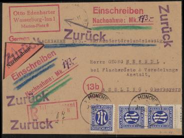 BIZONE_1945_Nr_9_gestempelt_Bild1
