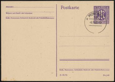 BIZONE_1945_Ganzsache_P903_/03_gestempelt_Bild1