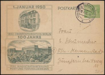 BERLIN_1950_Ganzsache_P11_gestempelt_Bild1