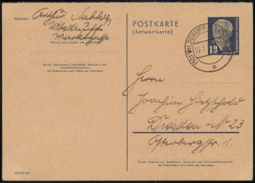 DDR_1951_Ganzsache_P51_/02A_gestempelt_Bild1