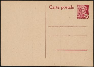 FRZ._ZONE_BADEN_1949_Ganzsache_P3_postfrisch_Bild1