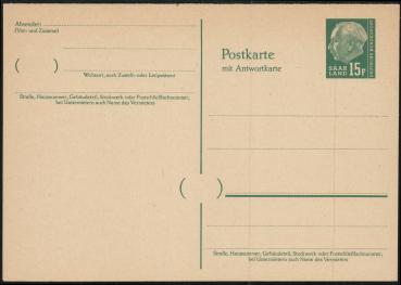 SAARLAND_1957_Ganzsache_P51_postfrisch_Bild1