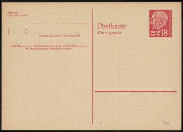 SAARLAND_1957_Ganzsache_P46_postfrisch_Bild1