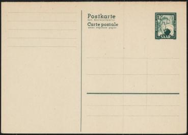 SAARLAND_1948_Ganzsache_P35_postfrisch_Bild1