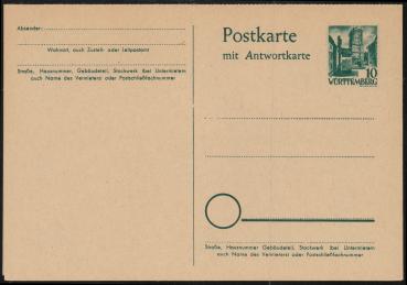FRZ._ZONE_WUeeRTTEMBERG_1949_Ganzsache_P5_postfrisch_Bild1