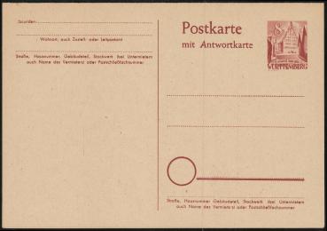 FRZ._ZONE_WUeeRTTEMBERG_1949_Ganzsache_P4_postfrisch_Bild1