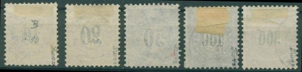 SCHWEIZ_1882_PORTOMARKEN_Nr_10_14_gestempelt_Bild2