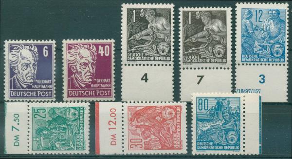 DDR_1952/1953_ex_Nr_328_421_postfrisch_Bild1