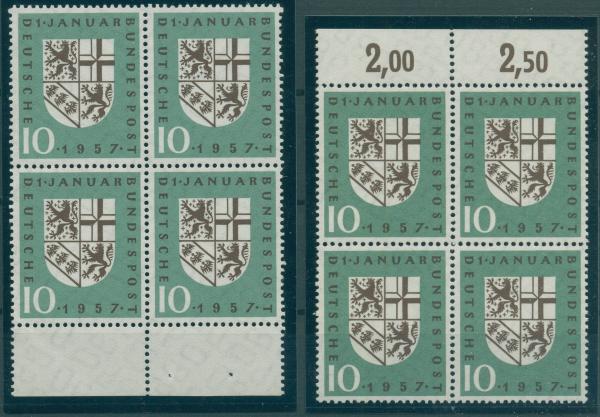 BUND_1957_Nr_249I+II_postfrisch_Bild1