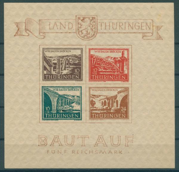 SBZ_1945_Bl.4ay_I/II_postfrisch_Bild1