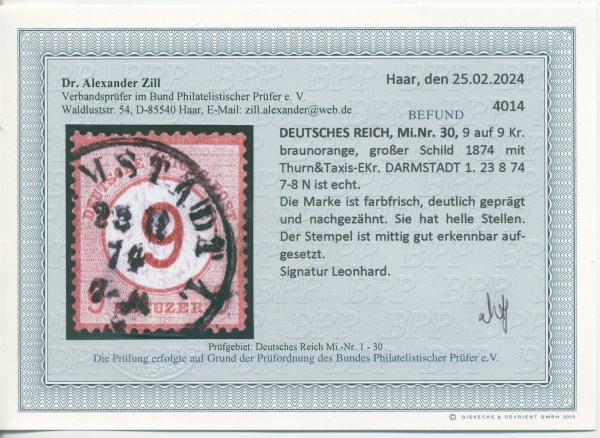 DEUTSCHES_REICH_1872_Nr_30_gestempelt_Bild2
