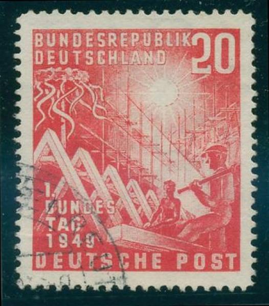 BUND_1949_PLATTENFEHLER_Nr_112_III_gestempelt_Bild1