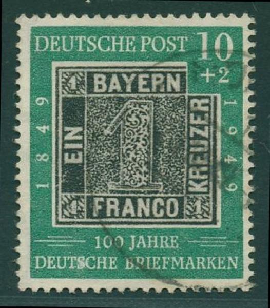 BUND_1949_PLATTENFEHLER_Nr_113_IV_gestempelt_Bild1