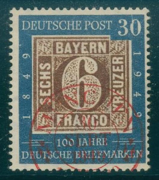 BUND_1949_PLATTENFEHLER_Nr_115_I_gestempelt_Bild1