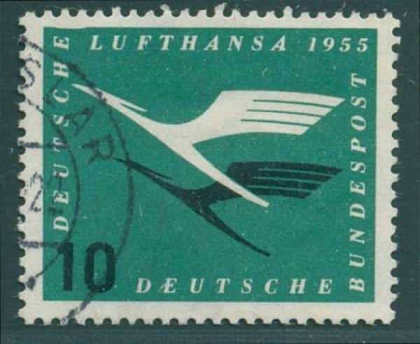 BUND_1955_PLATTENFEHLER_Nr_206_II_gestempelt_Bild1