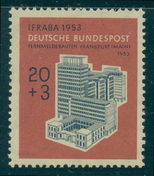 BUND_1953_PLATTENFEHLER_Nr_172_I_postfrisch_Bild1