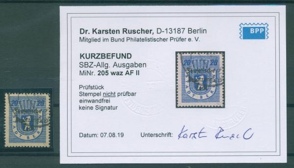 SBZ_1948_Nr_205A_waz_PF_II_gestempelt_Bild1