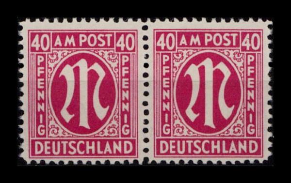 BIZONE_1945_PLATTENFEHLER_Nr_30cAz_F64_postfrisch_Bild1