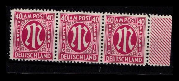 BIZONE_1945_PLATTENFEHLER_Nr_30cAz_F38_VI_postfrisch_Bild1