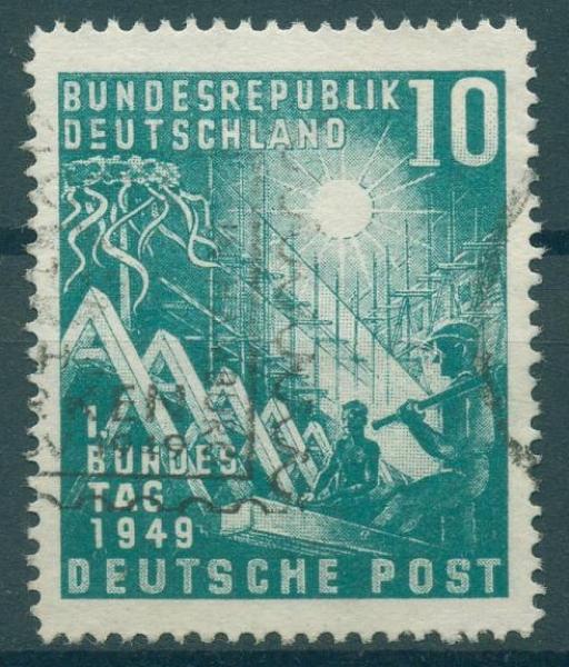 BUND_1949_PLATTENFEHLER_Nr_111_II_gestempelt_Bild1