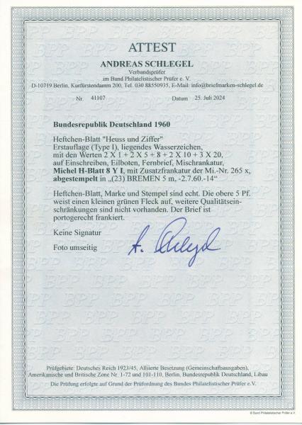 BUND_1958/60_Heftchenblatt_HBl._8YI_Brief_Bild2