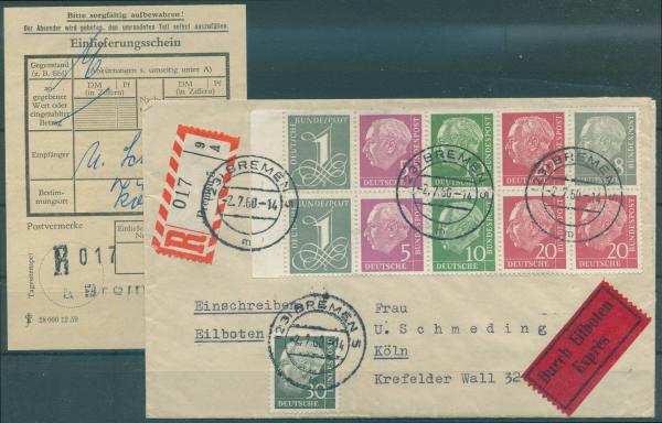 BUND_1958/60_Heftchenblatt_HBl._8YI_Brief_Bild1