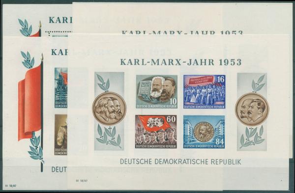 DDR_1953_Bl.8/9A+B_postfrisch_Bild1