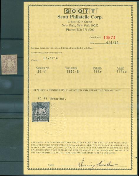 BAYERN_1867_Nr_18_ungebraucht_Bild1