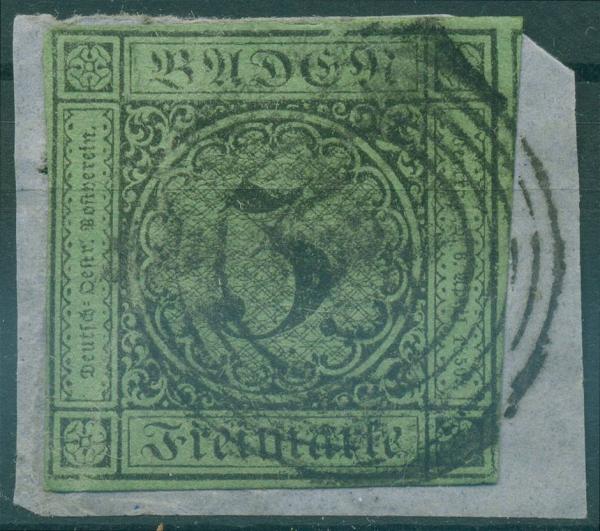 BADEN_1853_Nr_6_II_gestempelt_Bild1