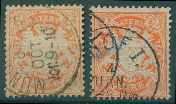 BAYERN_1876_Nr_44a+b_gestempelt_Bild1