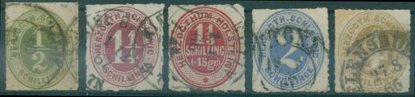 SCHLESWIG_HOLSTEIN_1865_Nr_13_17_gestempelt_Bild1